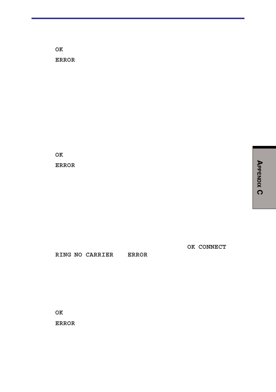 On return on-line to data mode, Pselect pulse dialing, Qn result code control | Toshiba A40 Series User Manual | Page 237 / 286