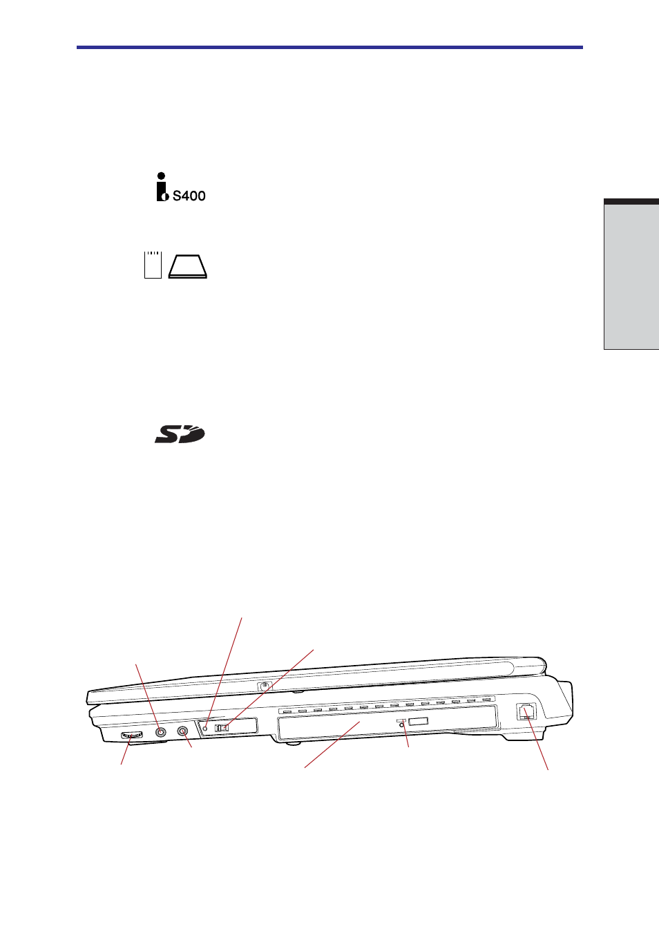 Right side, Right side -3 | Toshiba A40 Series User Manual | Page 61 / 286