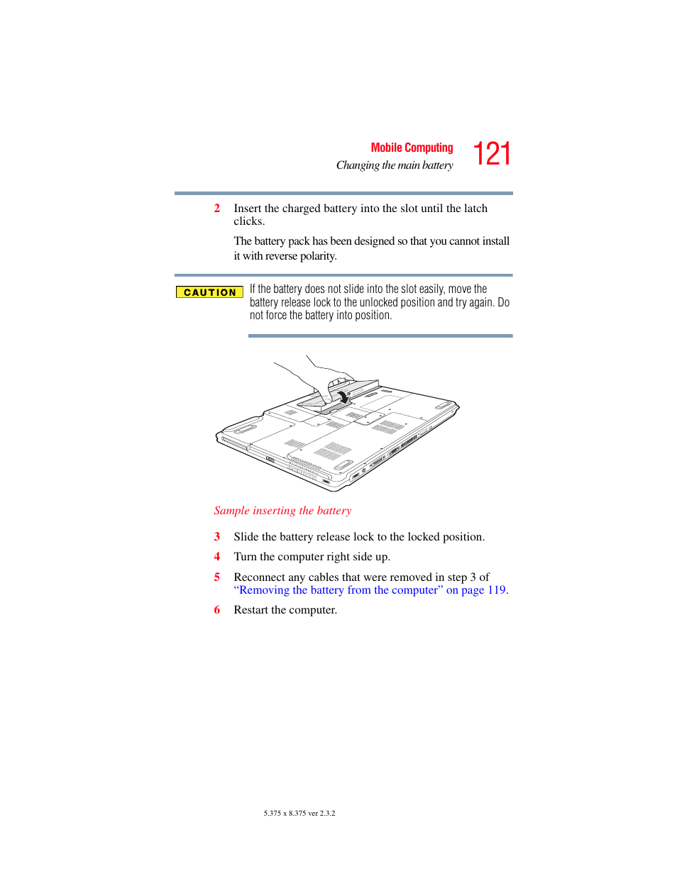 Toshiba P100/P105 User Manual | Page 121 / 280