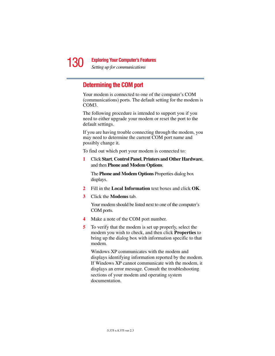 Toshiba P100/P105 User Manual | Page 130 / 280