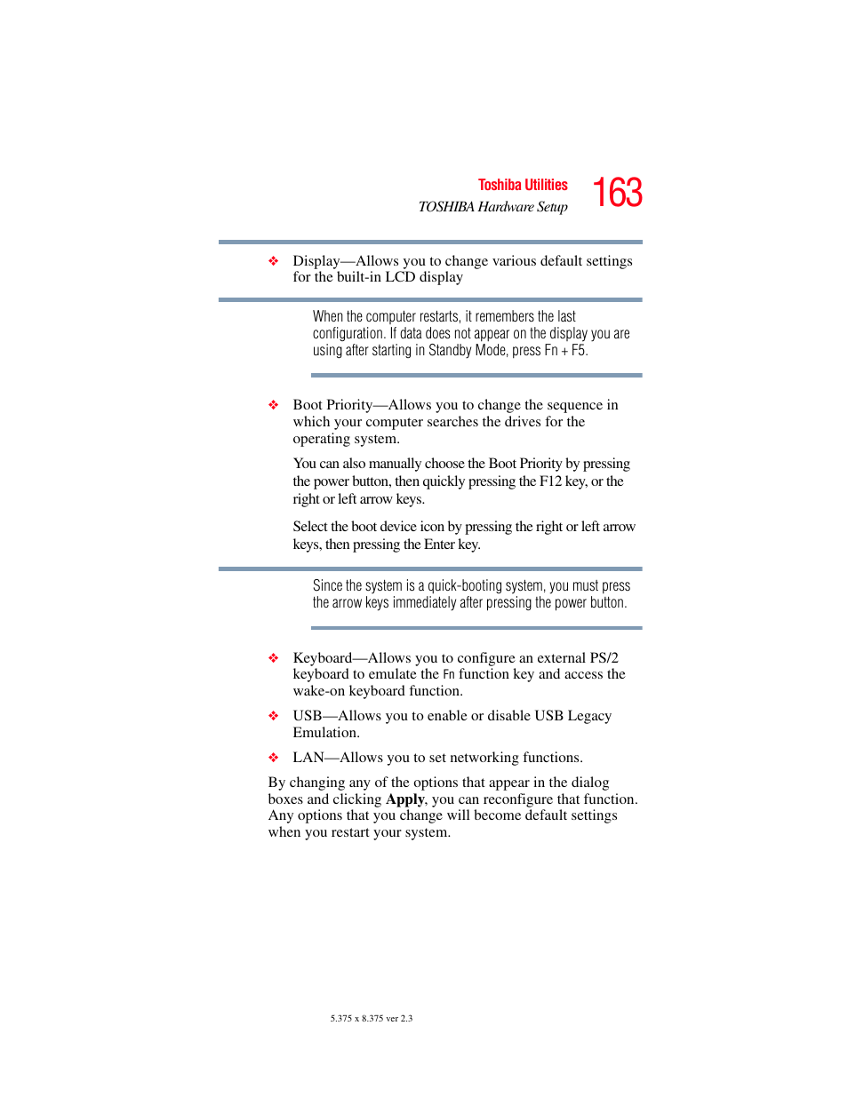 Toshiba P100/P105 User Manual | Page 163 / 280