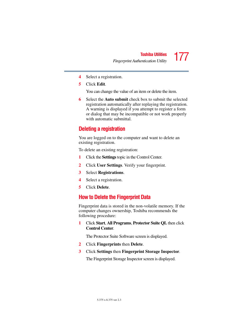 Toshiba P100/P105 User Manual | Page 177 / 280