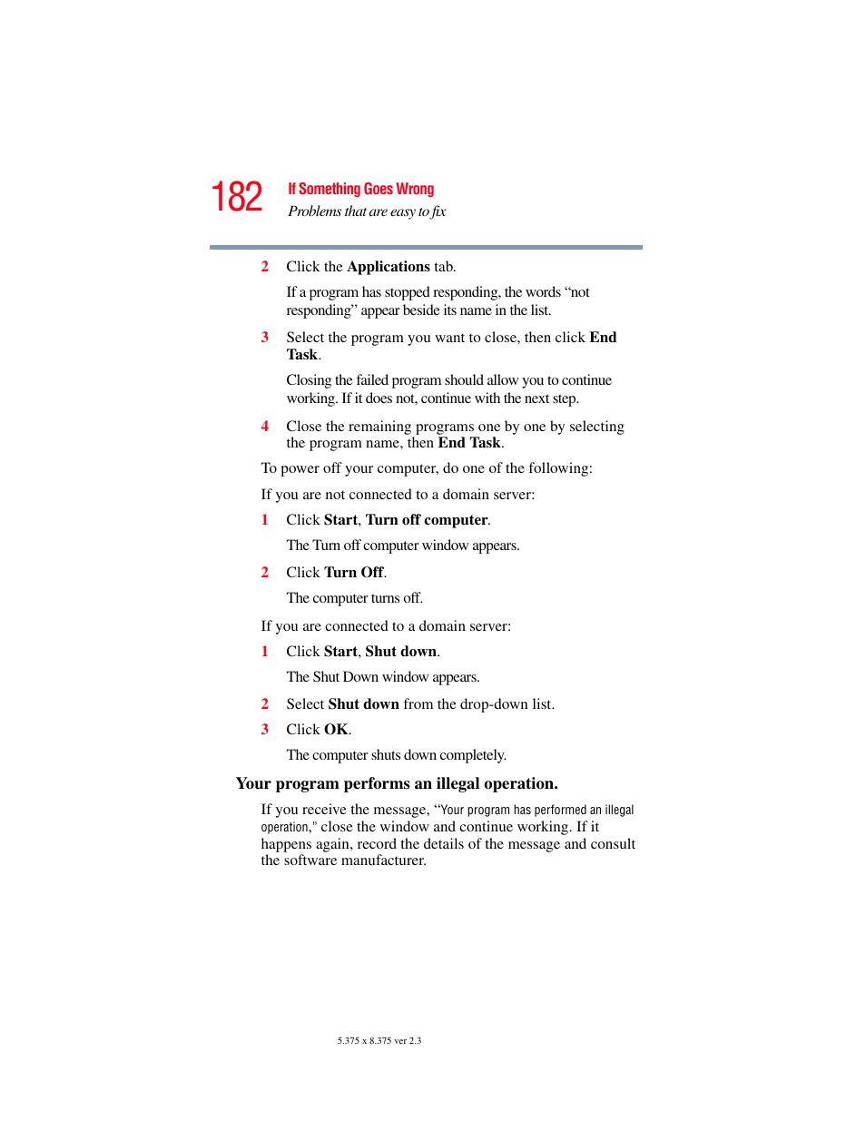 Toshiba P100/P105 User Manual | Page 182 / 280