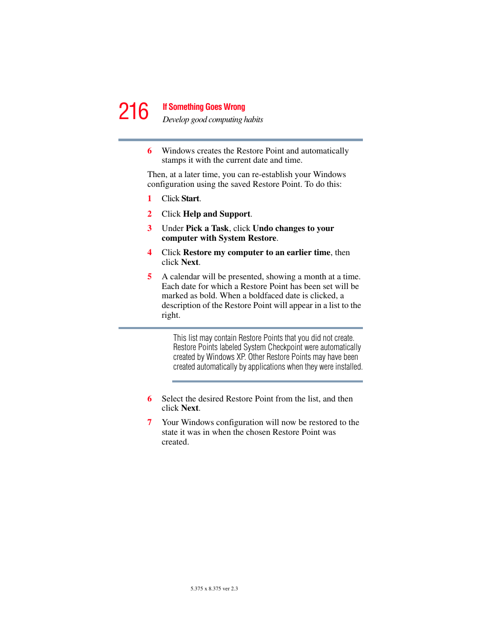 Toshiba P100/P105 User Manual | Page 216 / 280