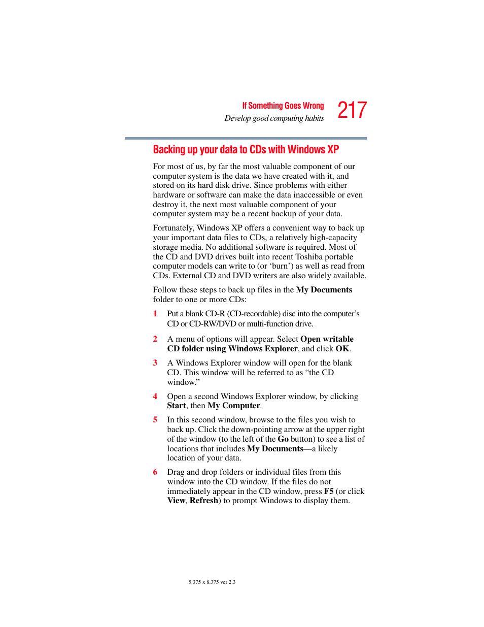 Toshiba P100/P105 User Manual | Page 217 / 280
