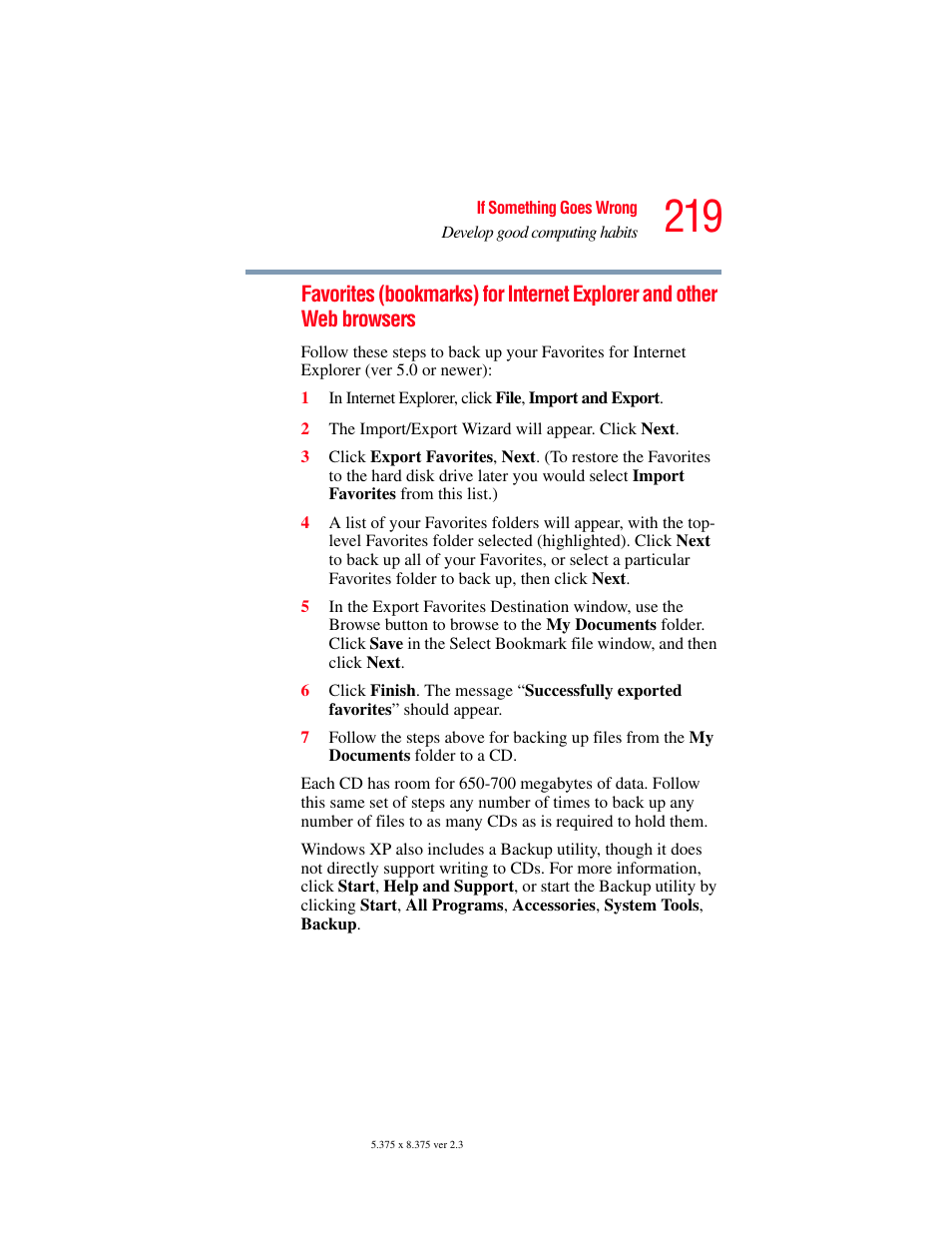 Toshiba P100/P105 User Manual | Page 219 / 280