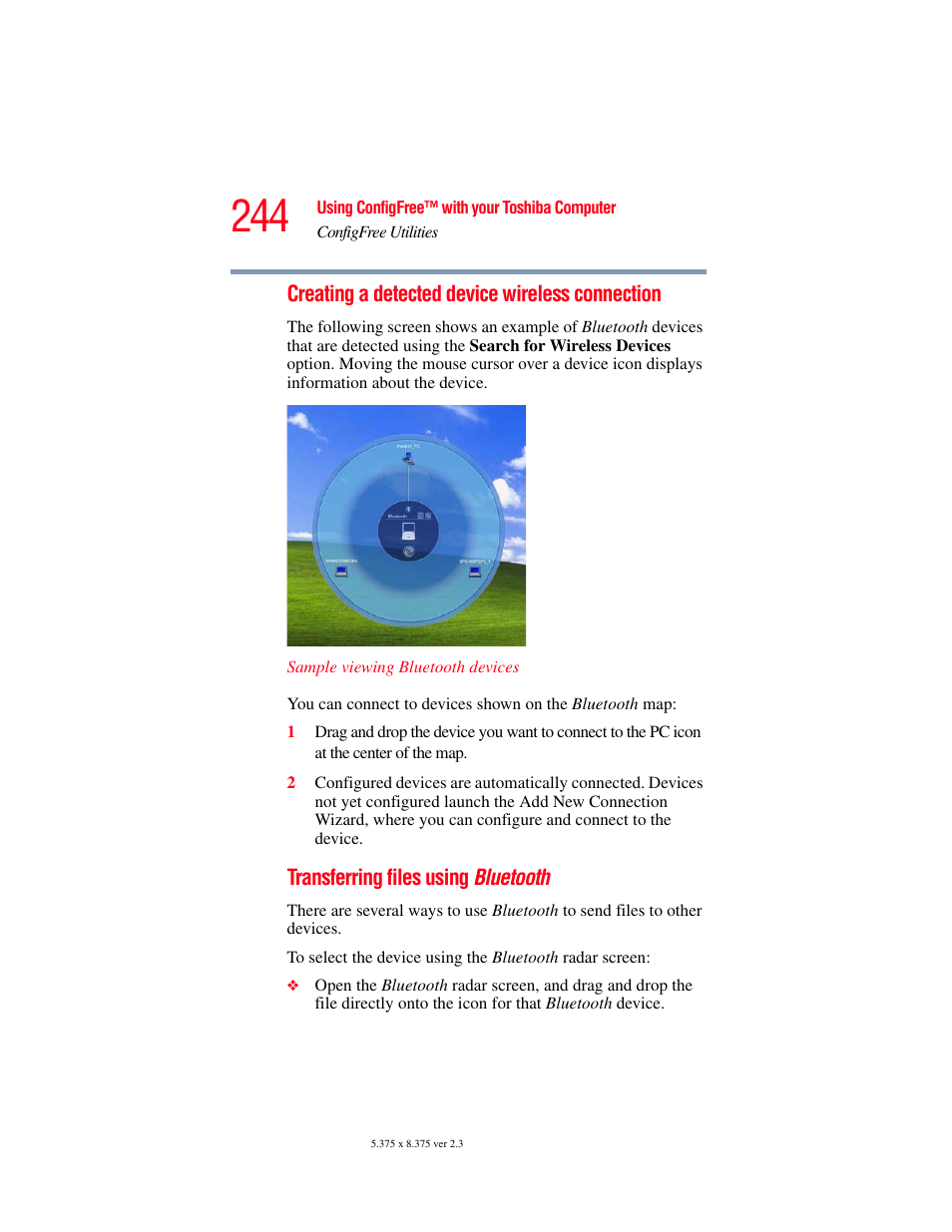 Toshiba P100/P105 User Manual | Page 244 / 280