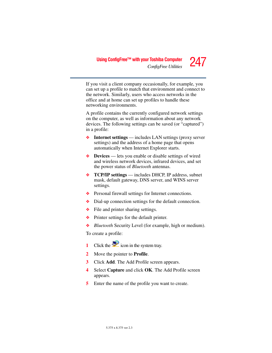 Toshiba P100/P105 User Manual | Page 247 / 280