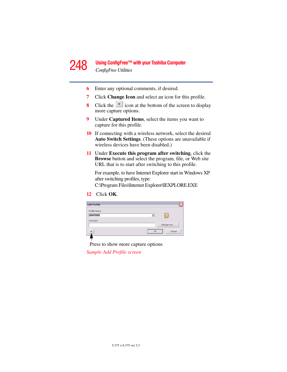 Toshiba P100/P105 User Manual | Page 248 / 280