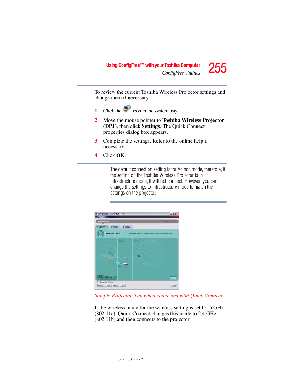 Toshiba P100/P105 User Manual | Page 255 / 280