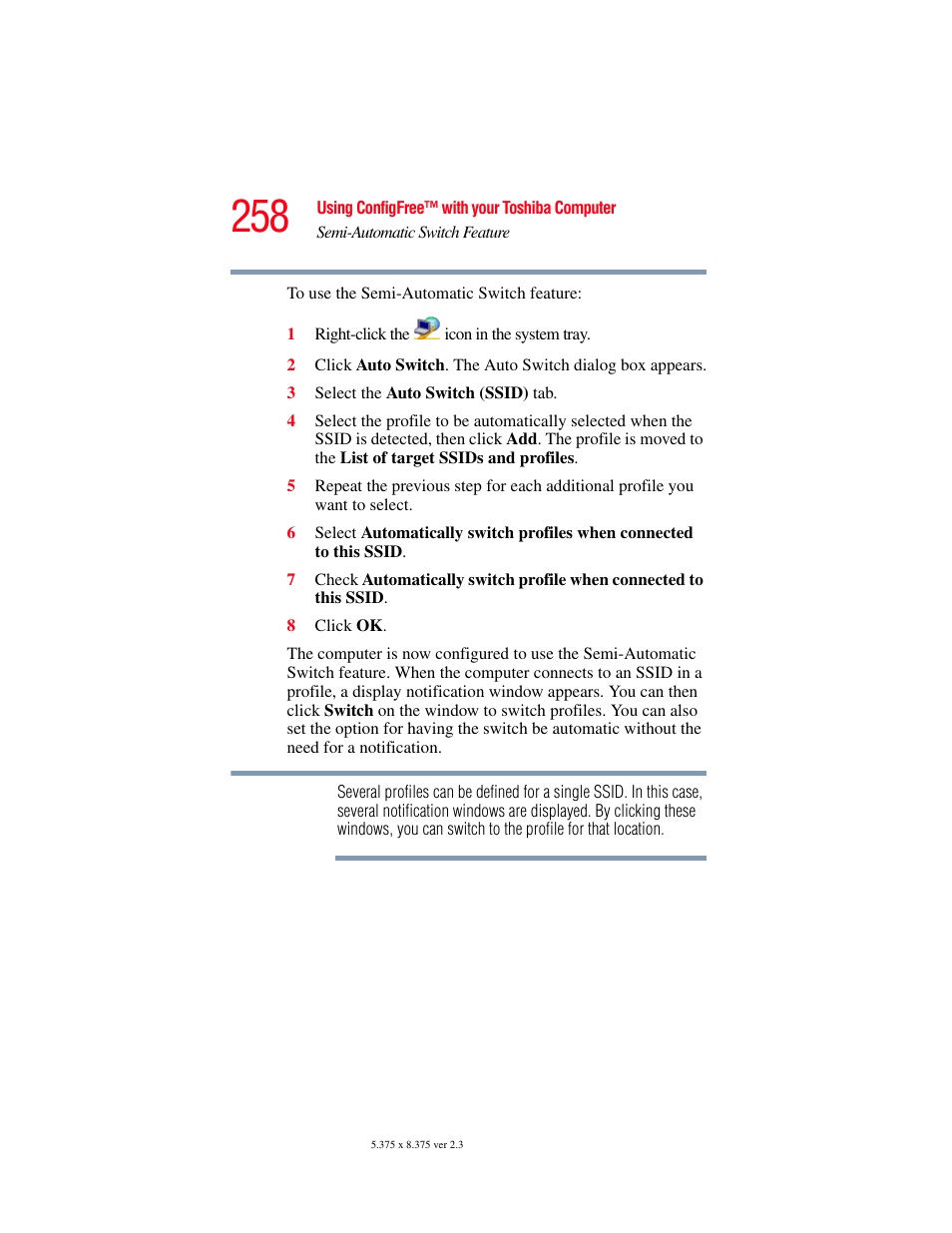 Toshiba P100/P105 User Manual | Page 258 / 280