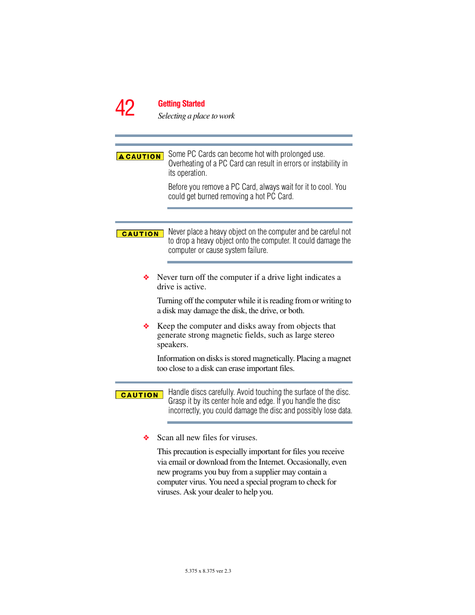Toshiba P100/P105 User Manual | Page 42 / 280