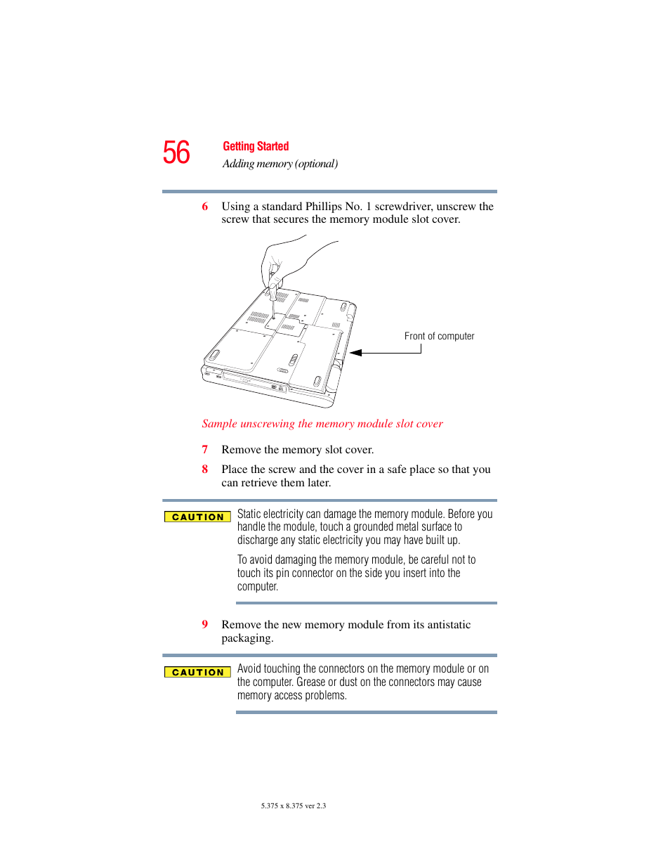 Toshiba P100/P105 User Manual | Page 56 / 280