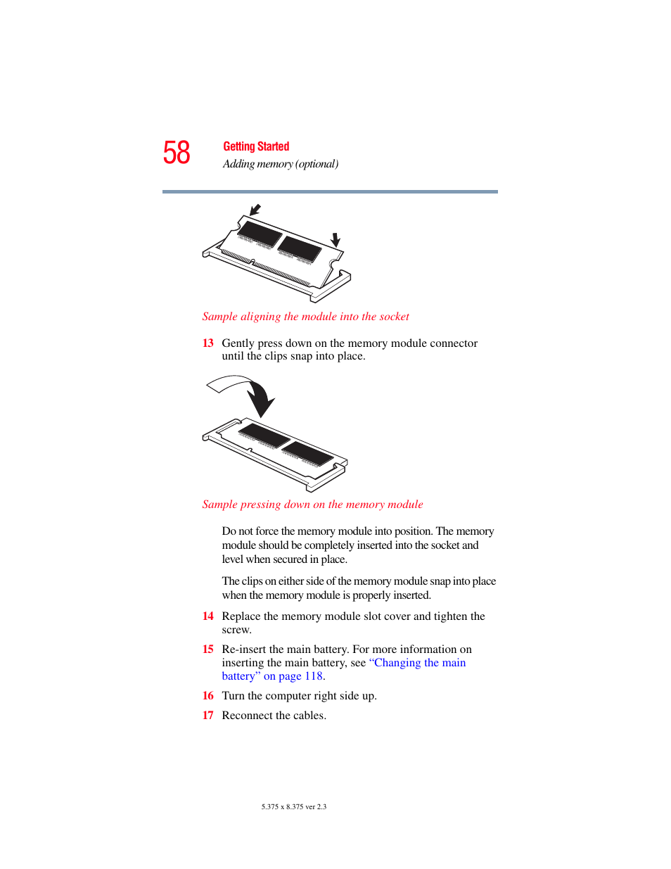 Toshiba P100/P105 User Manual | Page 58 / 280
