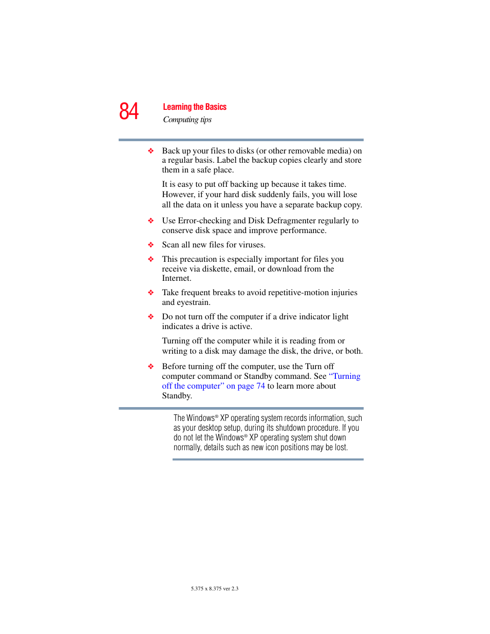 Toshiba P100/P105 User Manual | Page 84 / 280