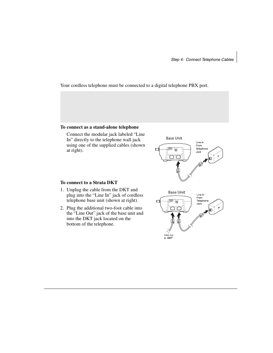 Step 4: connect telephone cables | Toshiba DKT2304-CT User Manual | Page 27 / 65
