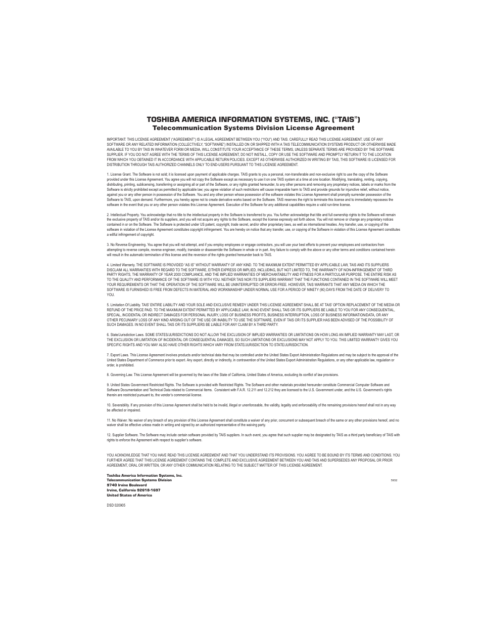 Toshiba DKT2304-CT User Manual | Page 3 / 65