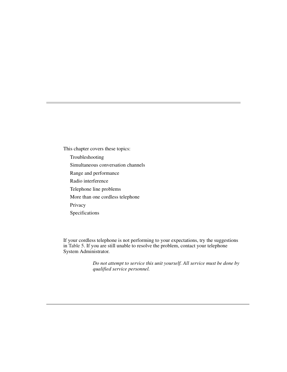 Troubleshooting and specifications 5, Troubleshooting, Chapter 5 – troubleshooting and specifications | Troubleshooting and specifications | Toshiba DKT2304-CT User Manual | Page 55 / 65