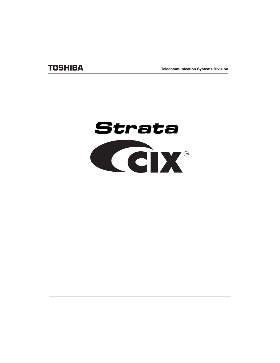 Toshiba Strata CIX40 User Manual | 96 pages