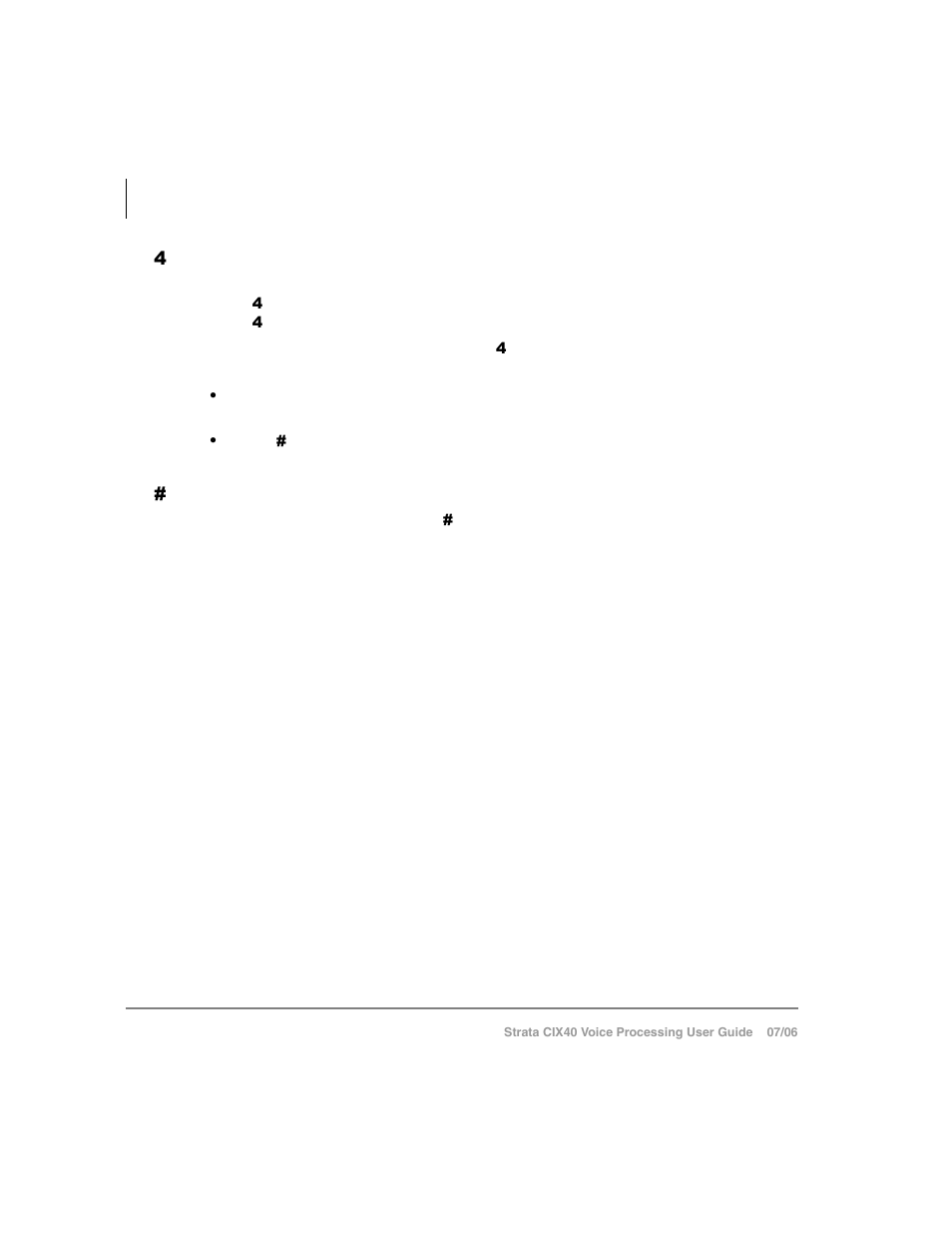 Pause/resume (toggle or 30 seconds), End recording | Toshiba Strata CIX40 User Manual | Page 44 / 96