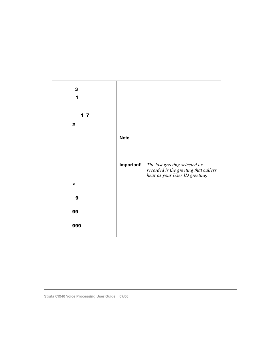 Change your greeting selection | Toshiba Strata CIX40 User Manual | Page 61 / 96