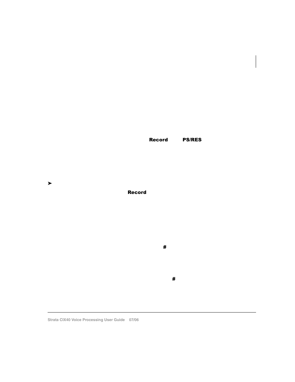 Call record to voice mail | Toshiba Strata CIX40 User Manual | Page 85 / 96