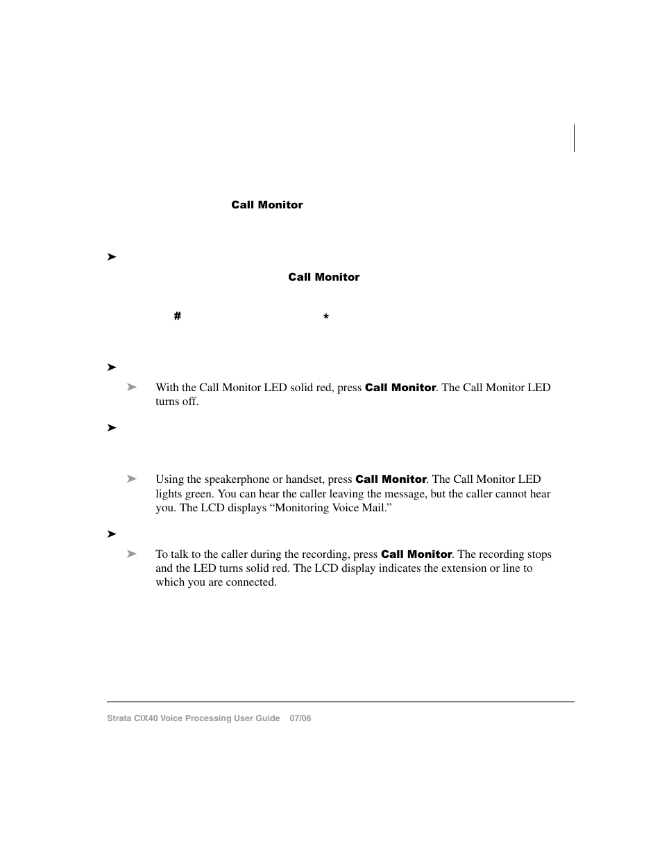 Call monitor | Toshiba Strata CIX40 User Manual | Page 87 / 96