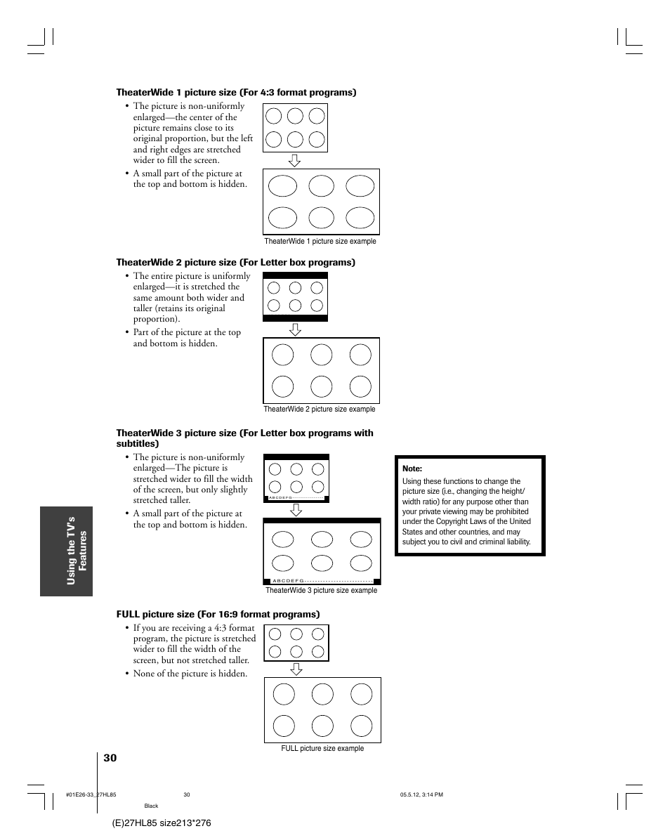 Toshiba 27HL85 User Manual | Page 30 / 58