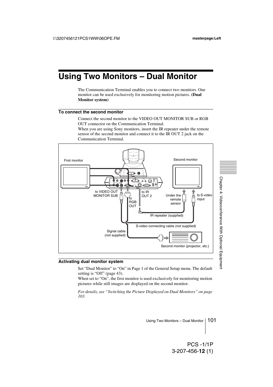 Using two monitors – dual monitor, Plug in power) | Toshiba PCS-1 User Manual | Page 101 / 189