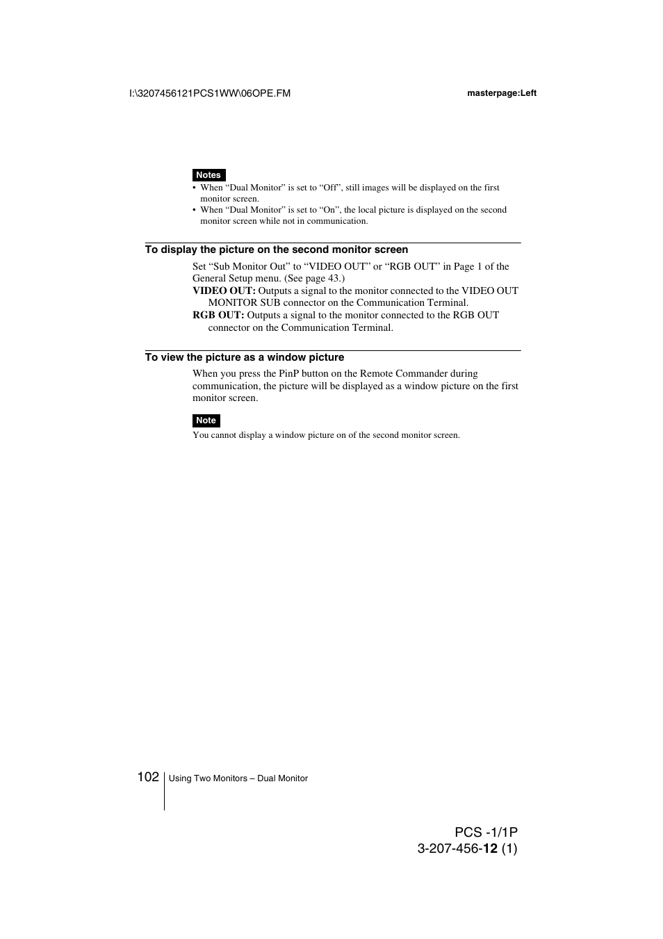 Toshiba PCS-1 User Manual | Page 102 / 189