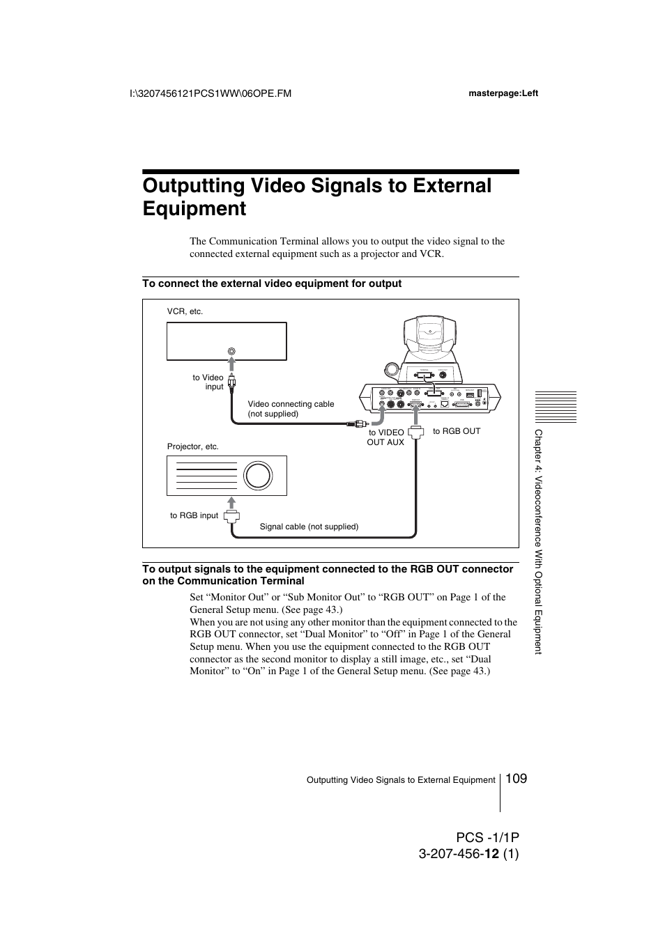 Outputting video signals to external equipment, Plug in power) | Toshiba PCS-1 User Manual | Page 109 / 189
