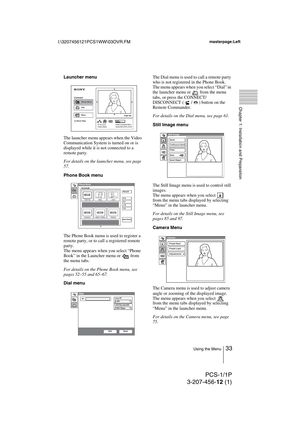 Toshiba PCS-1 User Manual | Page 33 / 189