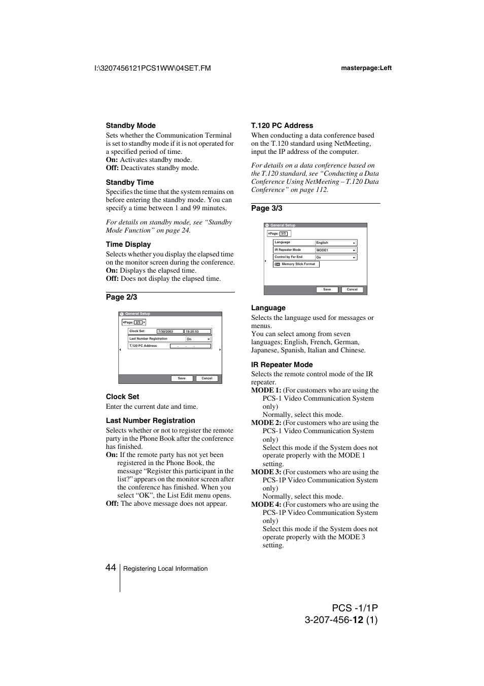 Page 2/3, Page 3/3 | Toshiba PCS-1 User Manual | Page 44 / 189