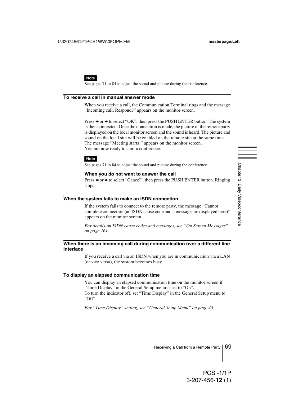 Toshiba PCS-1 User Manual | Page 69 / 189