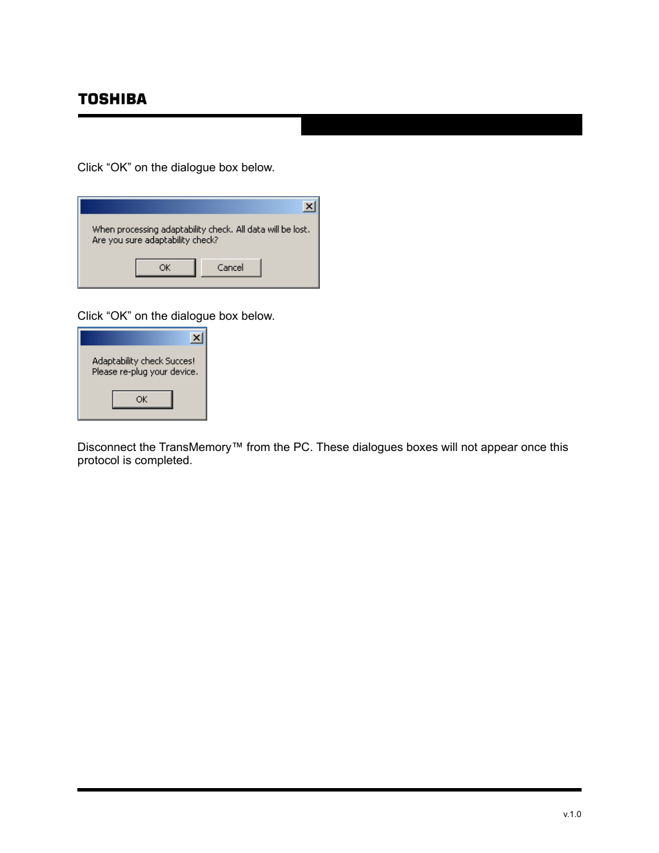 Toshiba TRANSMEMORY U2P User Manual | Page 9 / 23