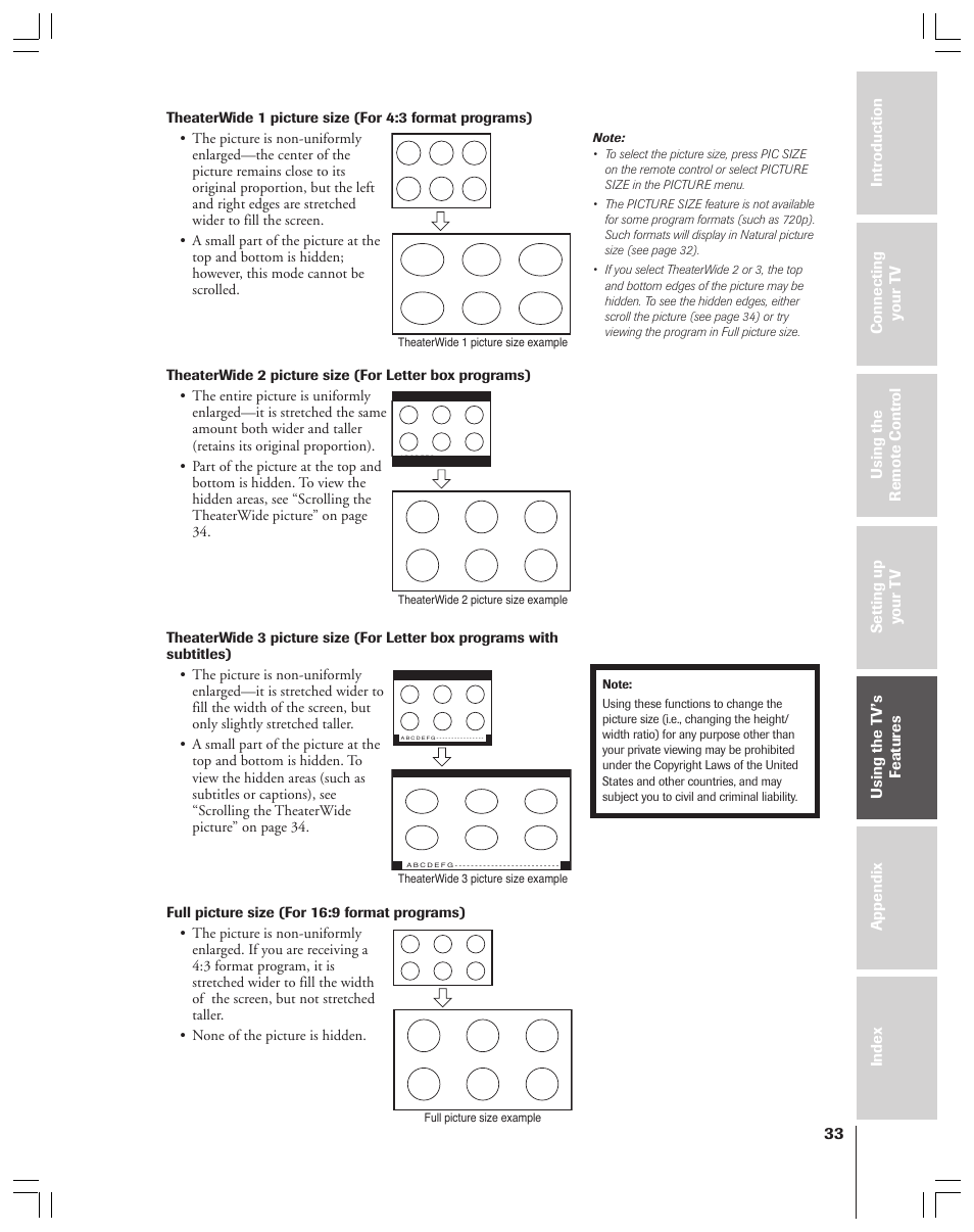 Toshiba 52HMX84 User Manual | Page 33 / 72