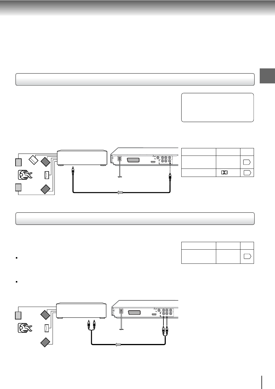 Connecting to an amplifier equipped with a dolby, Digital decoder | Toshiba SD-360ESE User Manual | Page 23 / 68