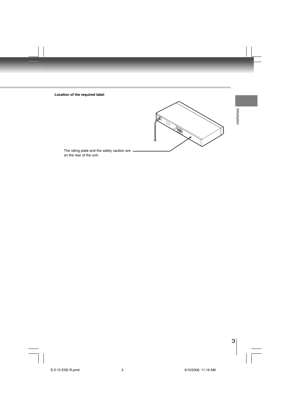 Toshiba SD-360ESE User Manual | Page 3 / 68