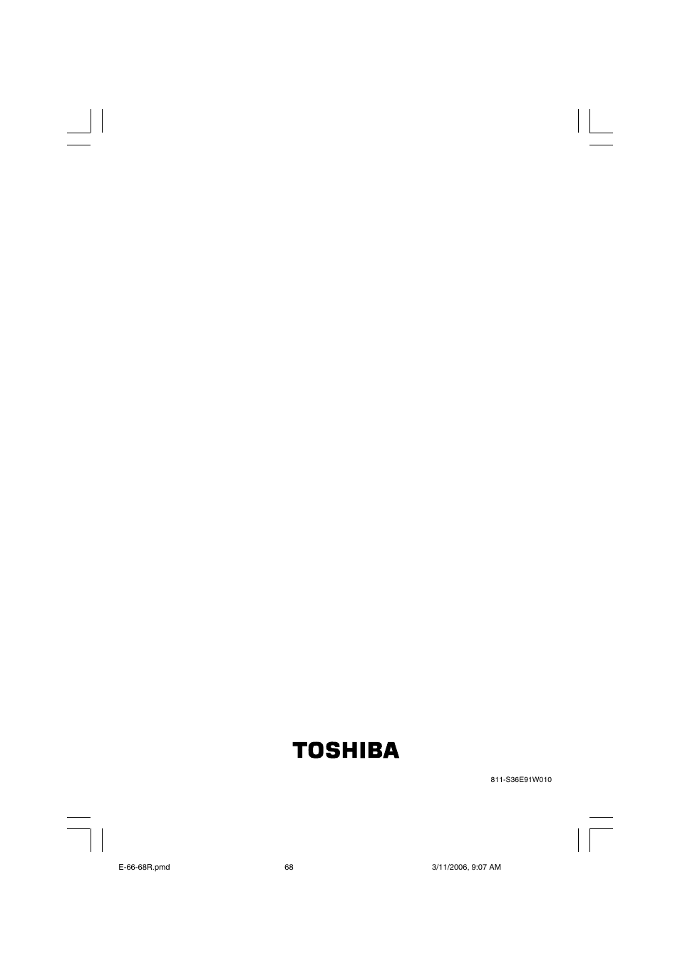 Toshiba SD-360ESE User Manual | Page 68 / 68