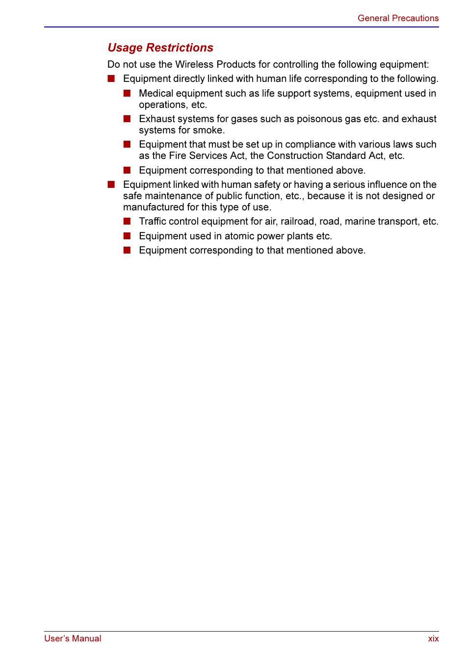 Toshiba A50 User Manual | Page 19 / 211