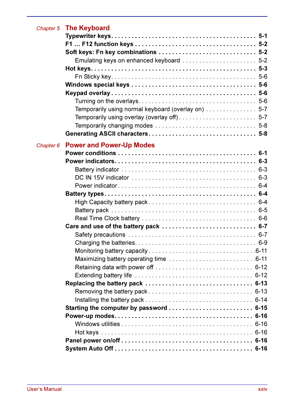 Toshiba A50 User Manual | Page 24 / 211