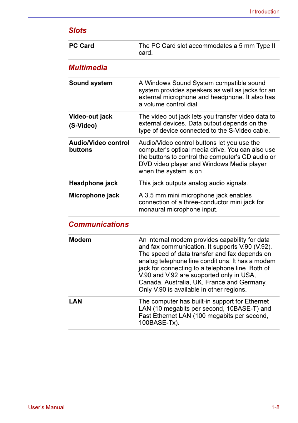 Toshiba A50 User Manual | Page 37 / 211