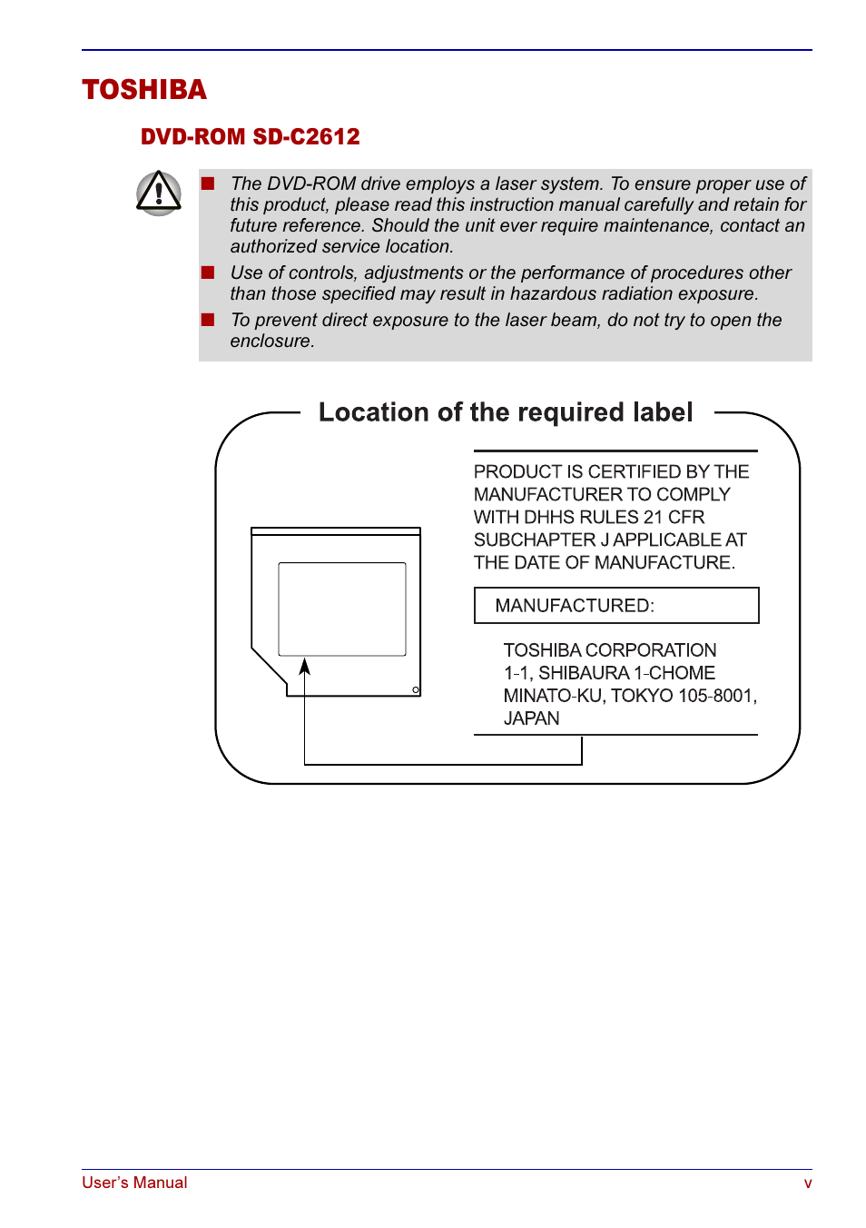 Toshiba | Toshiba A50 User Manual | Page 5 / 211