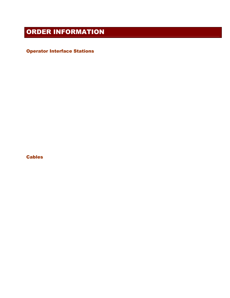 Order information | Toshiba Network Device OIS120 User Manual | Page 14 / 16
