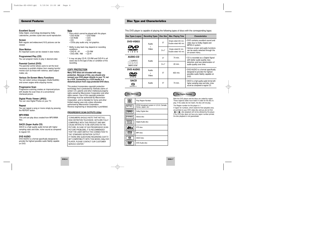 Toshiba SD-4960SU User Manual | Page 4 / 20