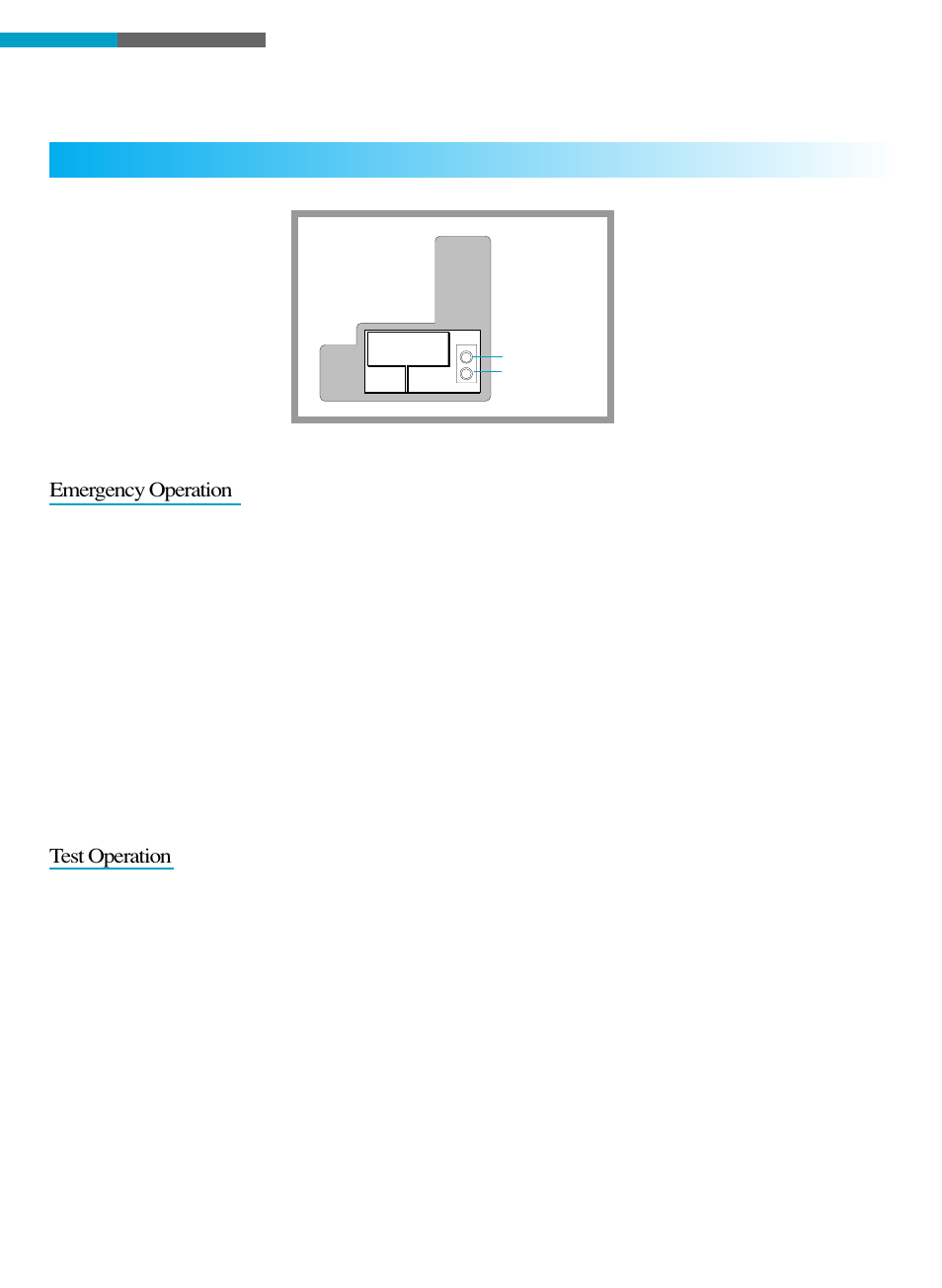 Unit operation, Emergency and test operation, Test operation | Emergency operation | Toshiba RAS-18LAH-A User Manual | Page 23 / 30