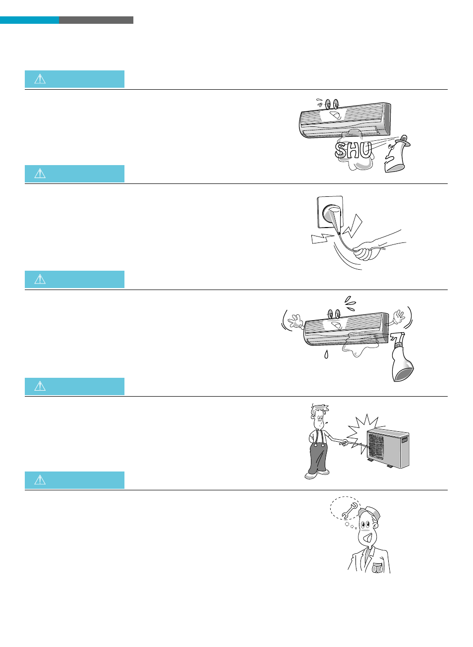 Precautions | Toshiba RAS-18LAH-A User Manual | Page 5 / 30