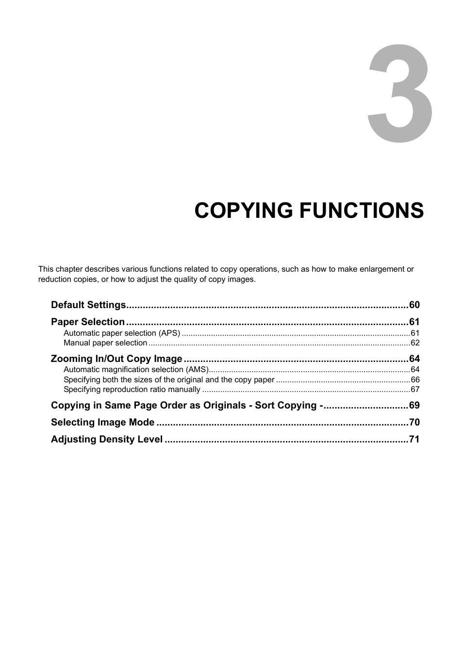 Copying functions, Chapter 3, P.59 “copying functions | Toshiba e-STUDIO203 User Manual | Page 61 / 116