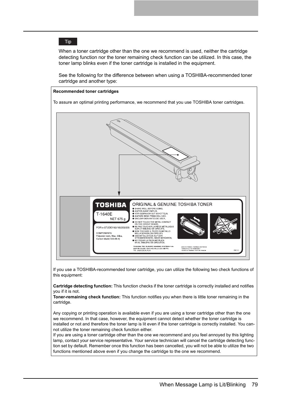 Toshiba e-STUDIO203 User Manual | Page 81 / 116