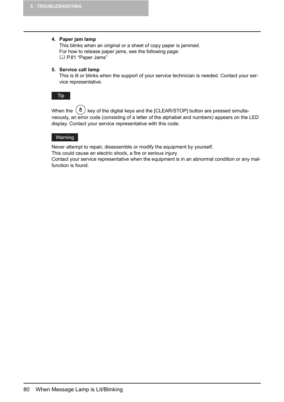 Toshiba e-STUDIO203 User Manual | Page 82 / 116